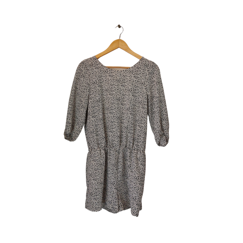 ZARA Black & White Printed Playsuit | Like New |