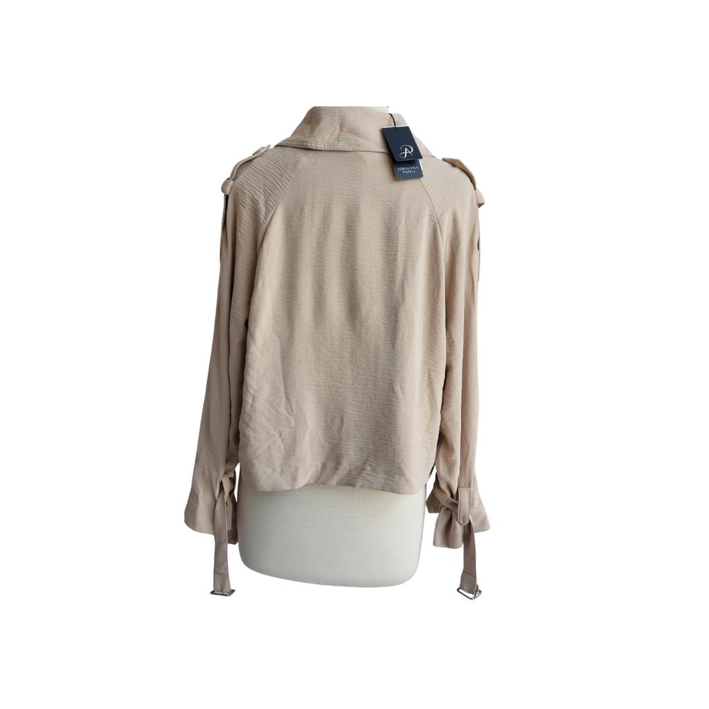 Adrianna Papell Beige Double Button Jacket | Brand New |