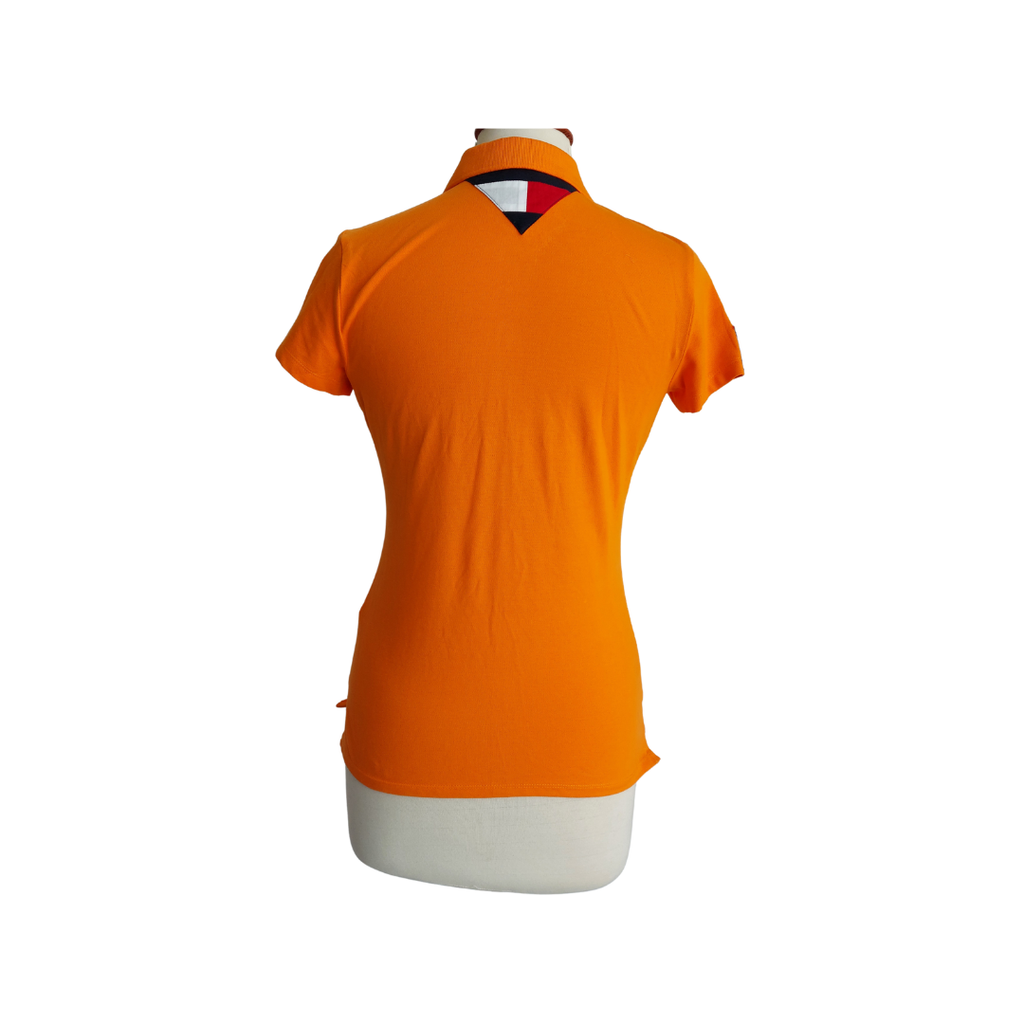 Tommy Hilfiger Orange Polo Shirt | Pre Loved |