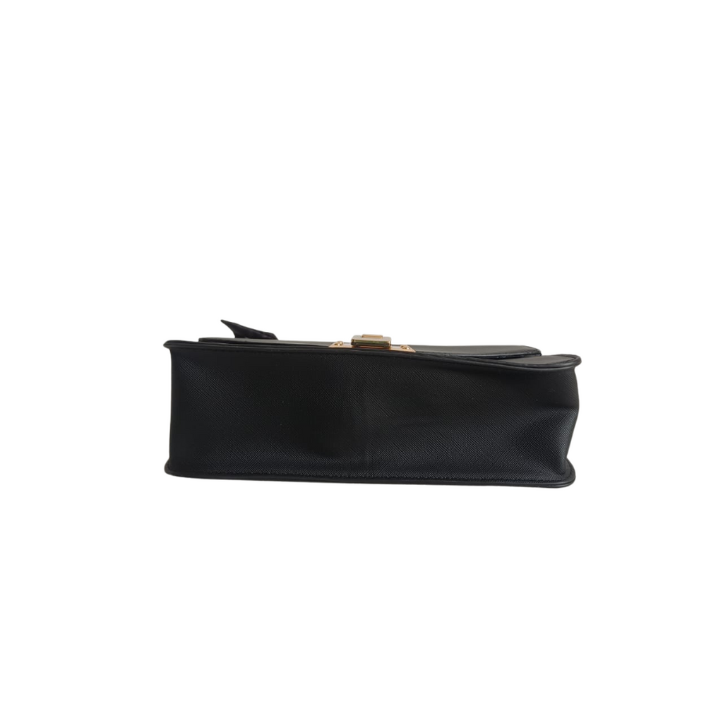 Aldo Black Leatherette Crioline Bag | Brand New |
