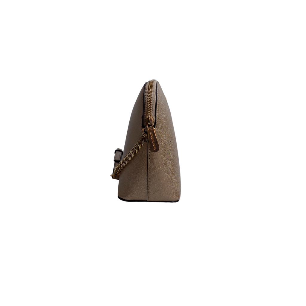 Michael Kors Gold Dome Crossbody Bag | Gently Used |