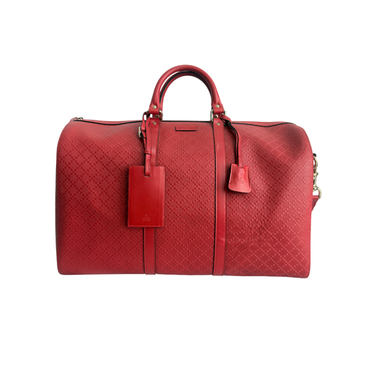 Gucci Red Bright Diamante Duffle Bag | Gently Used |