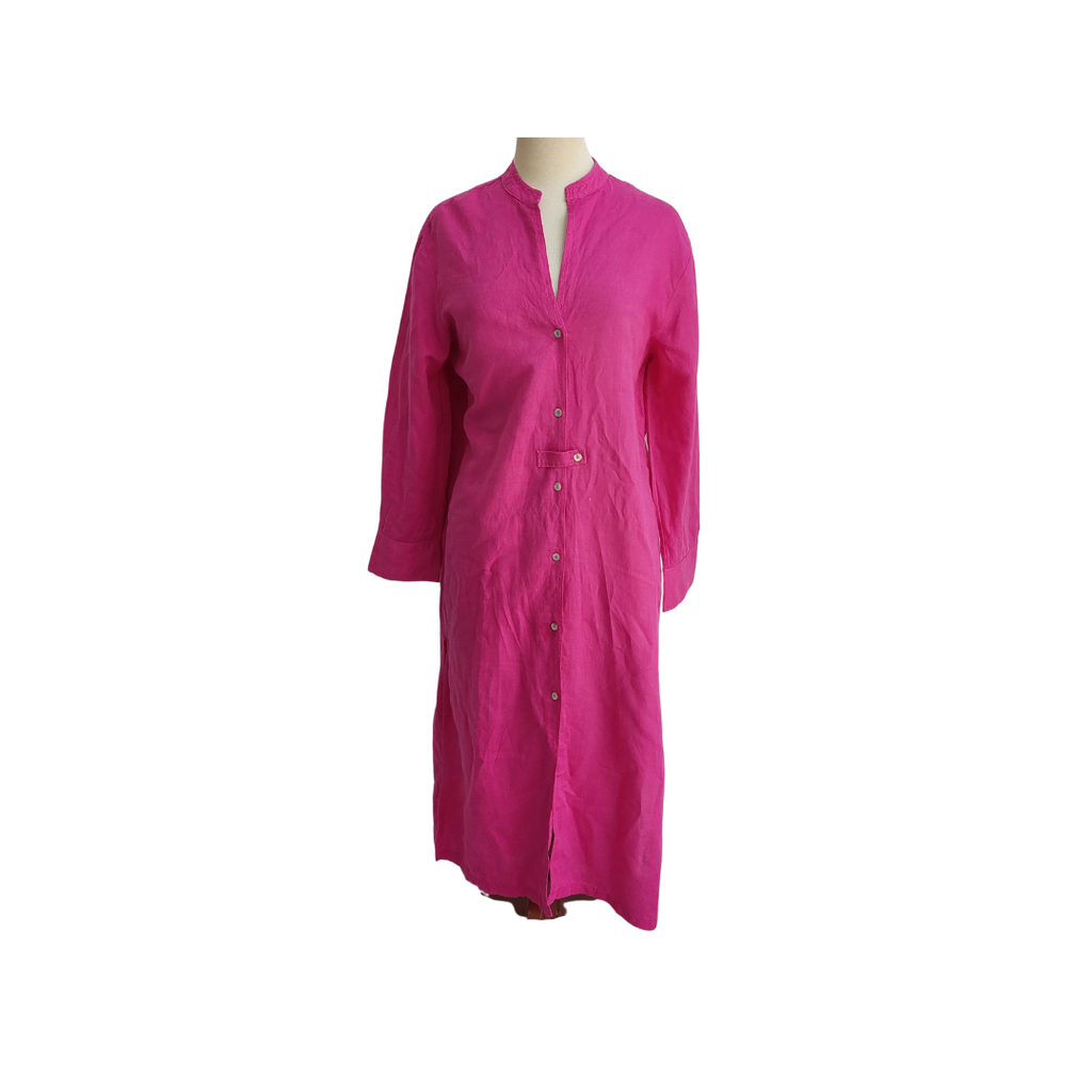 Zara Pink Button Down Shirt Dress | Gently Used |
