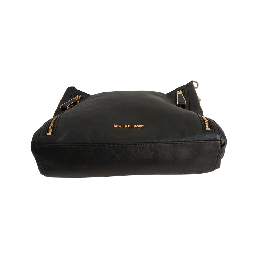 Michael Kors Black Leather Matilda Shoulder Bag | Pre Loved |