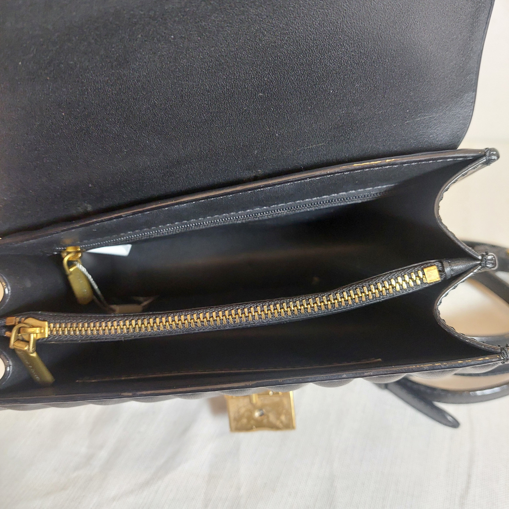 Charles & Keith Black Panelled Handle Bag | Pre Loved |
