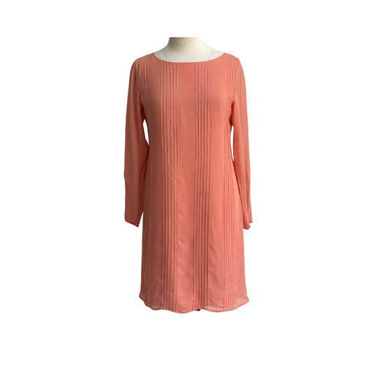 Tazeen Hasan Peach & Pink Pleated Outfit (2 Pieces) | Gently Used |