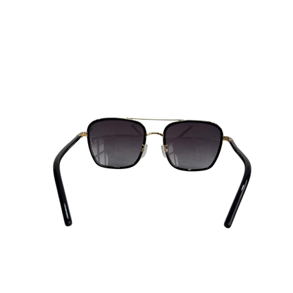 Tory Burch Gold Black Gradient Grey Square Sunglasses | Pre Loved |