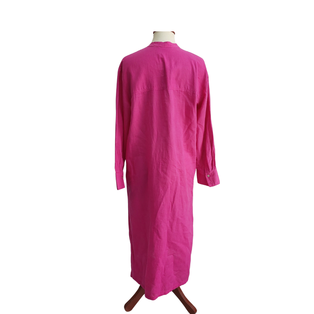 Zara Pink Button Down Shirt Dress | Gently Used |