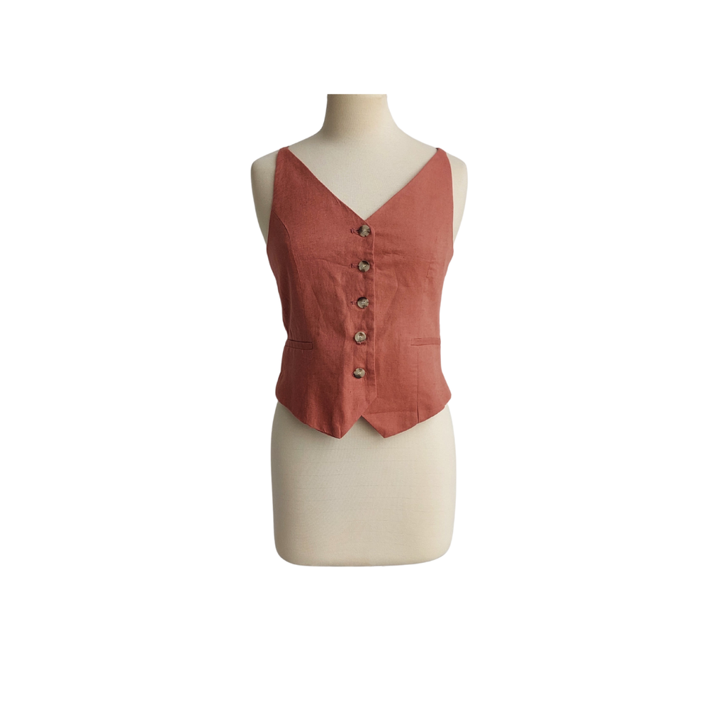 ZARA Dusky Pink Sleeveless Vest | Gently Used |