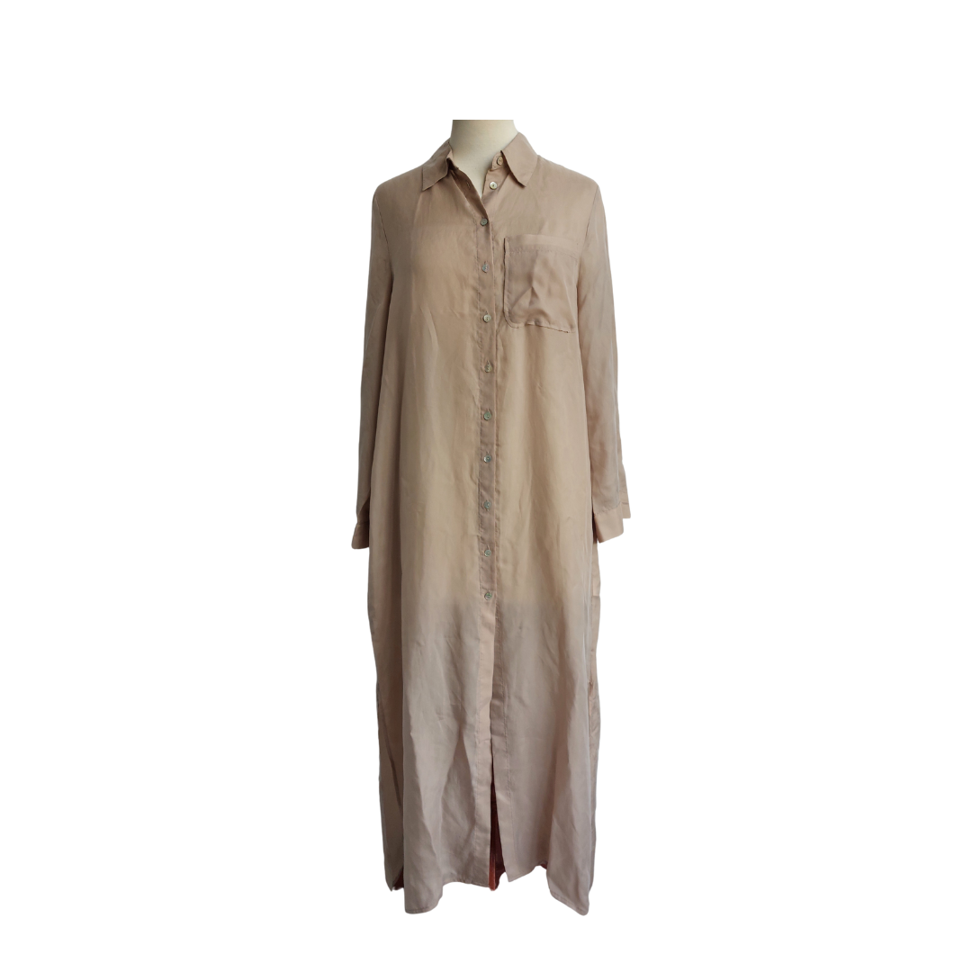 Zara Beige Button Down Dress | Brand New | | Secret Stash Zara Beige Button Down Dress | Brand New | | Secret Stash