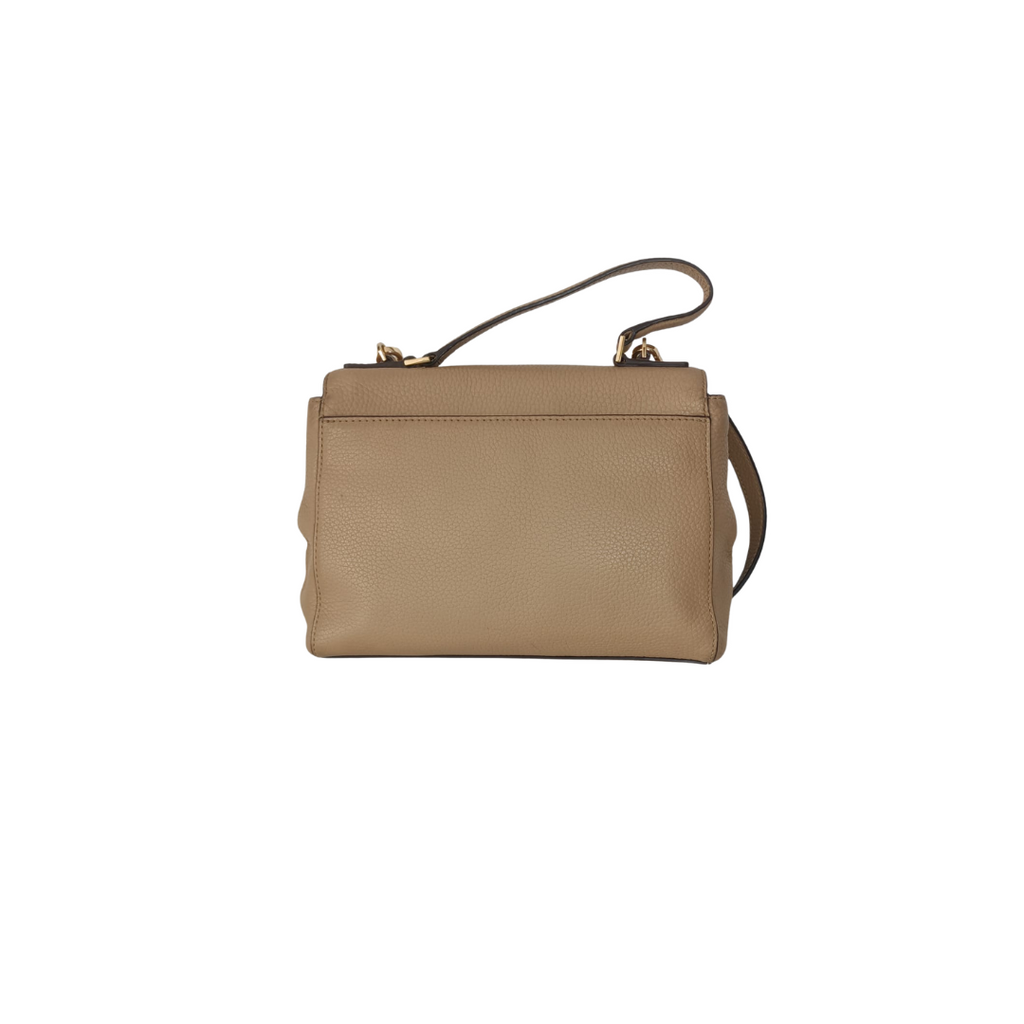 Michael Kors Beige Callie Leather Crossbody Bag | Pre Loved |