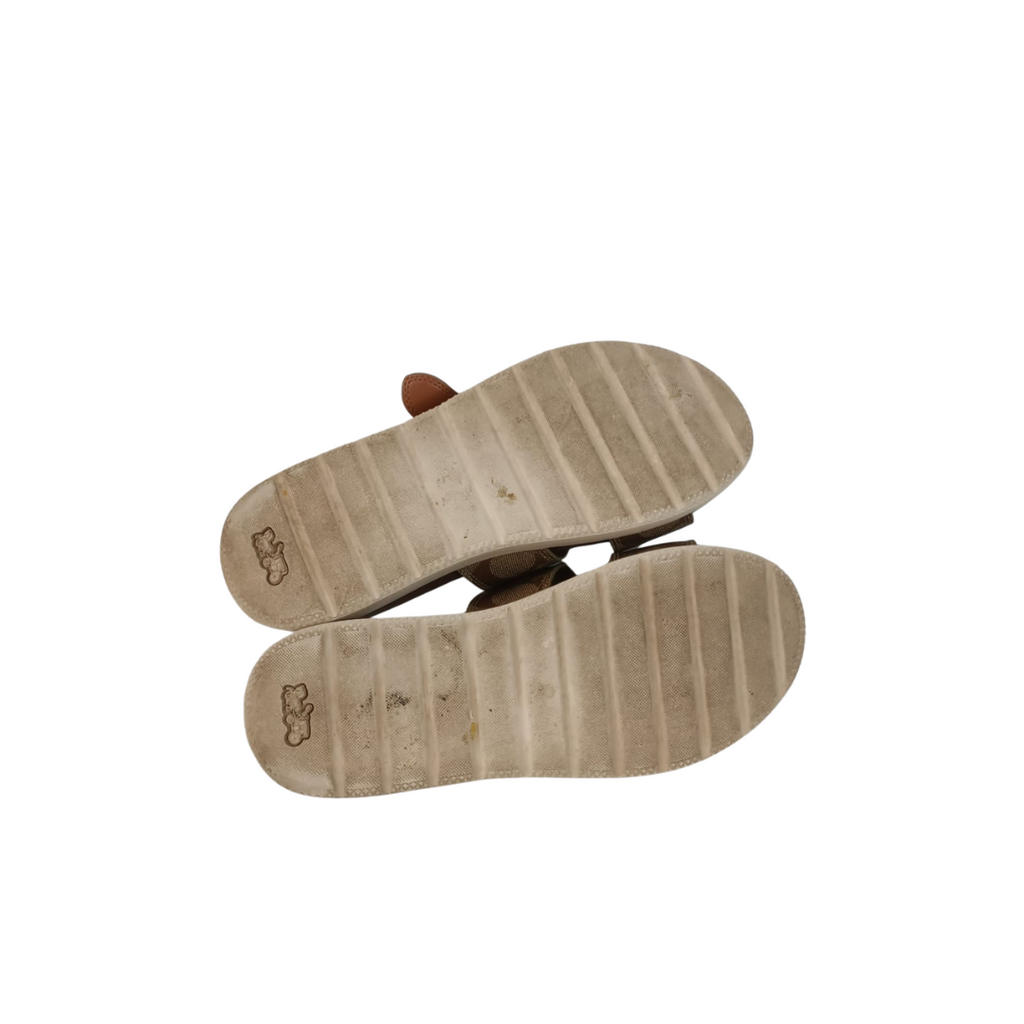 Coach Brown Monogram Signature Gwen Sandals | Pre Loved |
