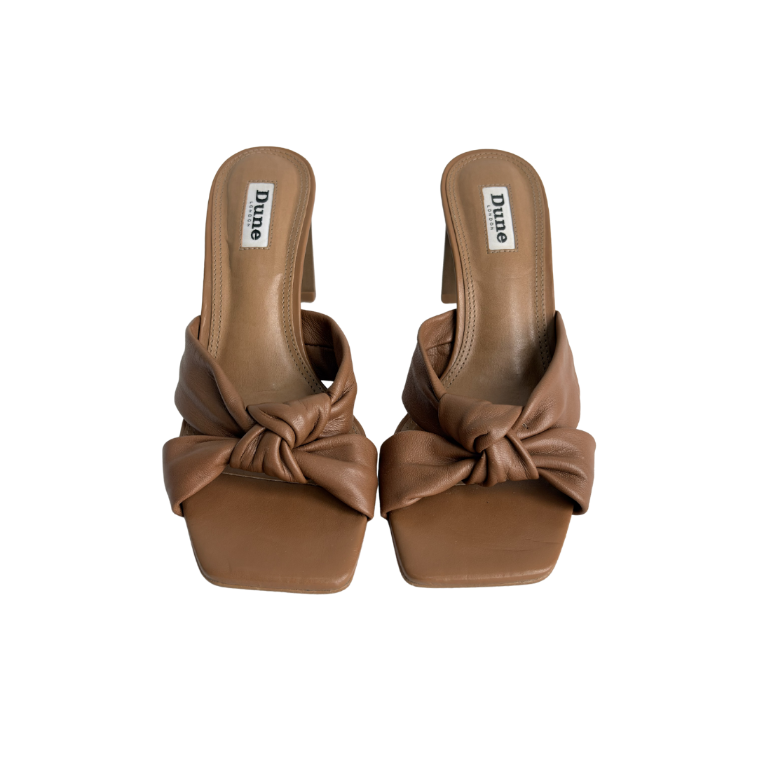 Dune London Maize-Tan Dressy Sandals | Gently Used |