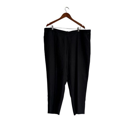 M&S Black Tapered Leg Trousers | Brand New |