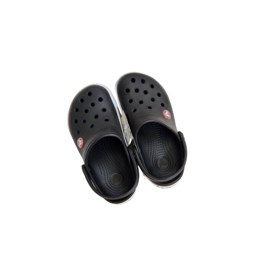 Crocs Black & White Clog Shoes (Toddler 10 to 11) | Brand New |