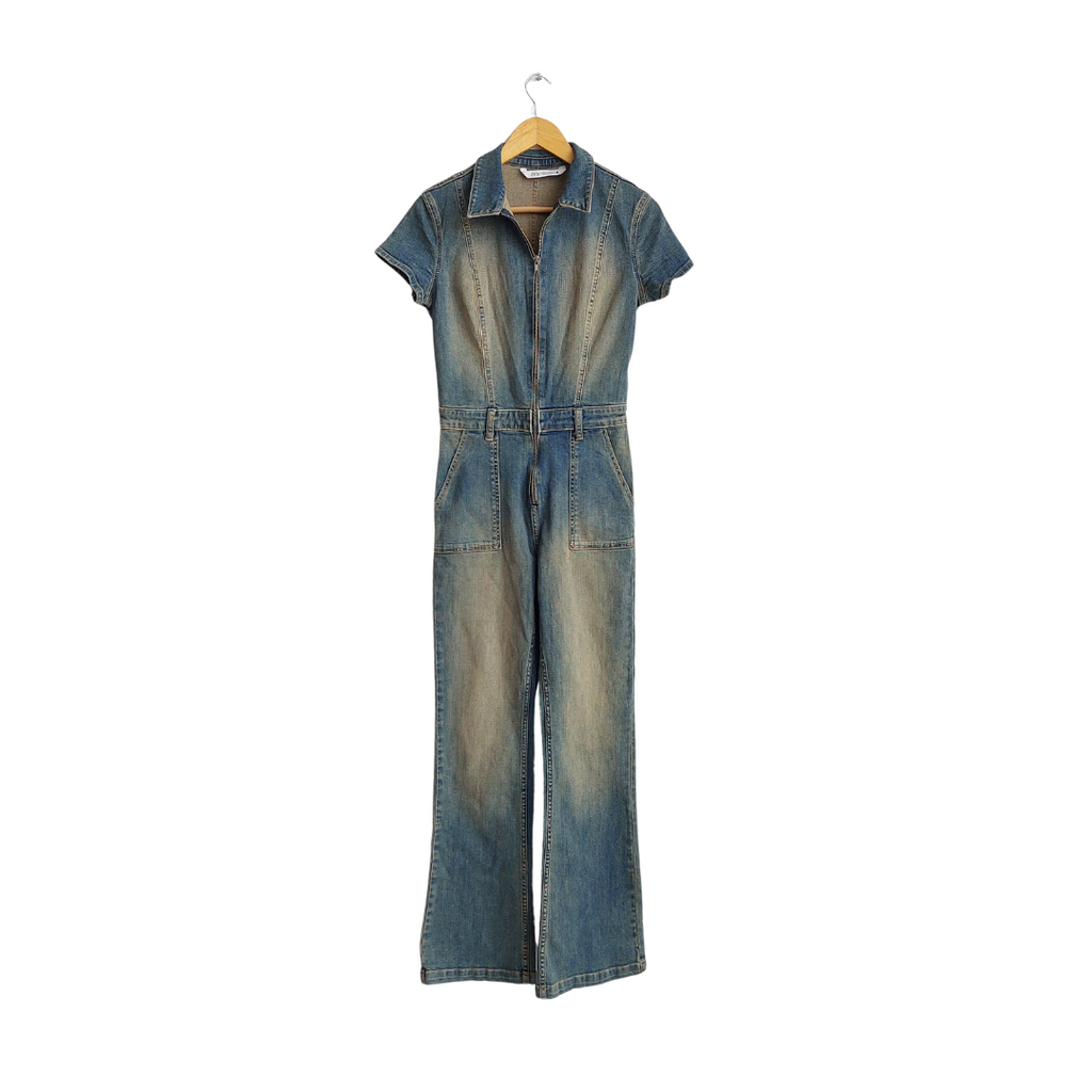 ZARA Blue Denim Jumpsuit | Gently Used |
