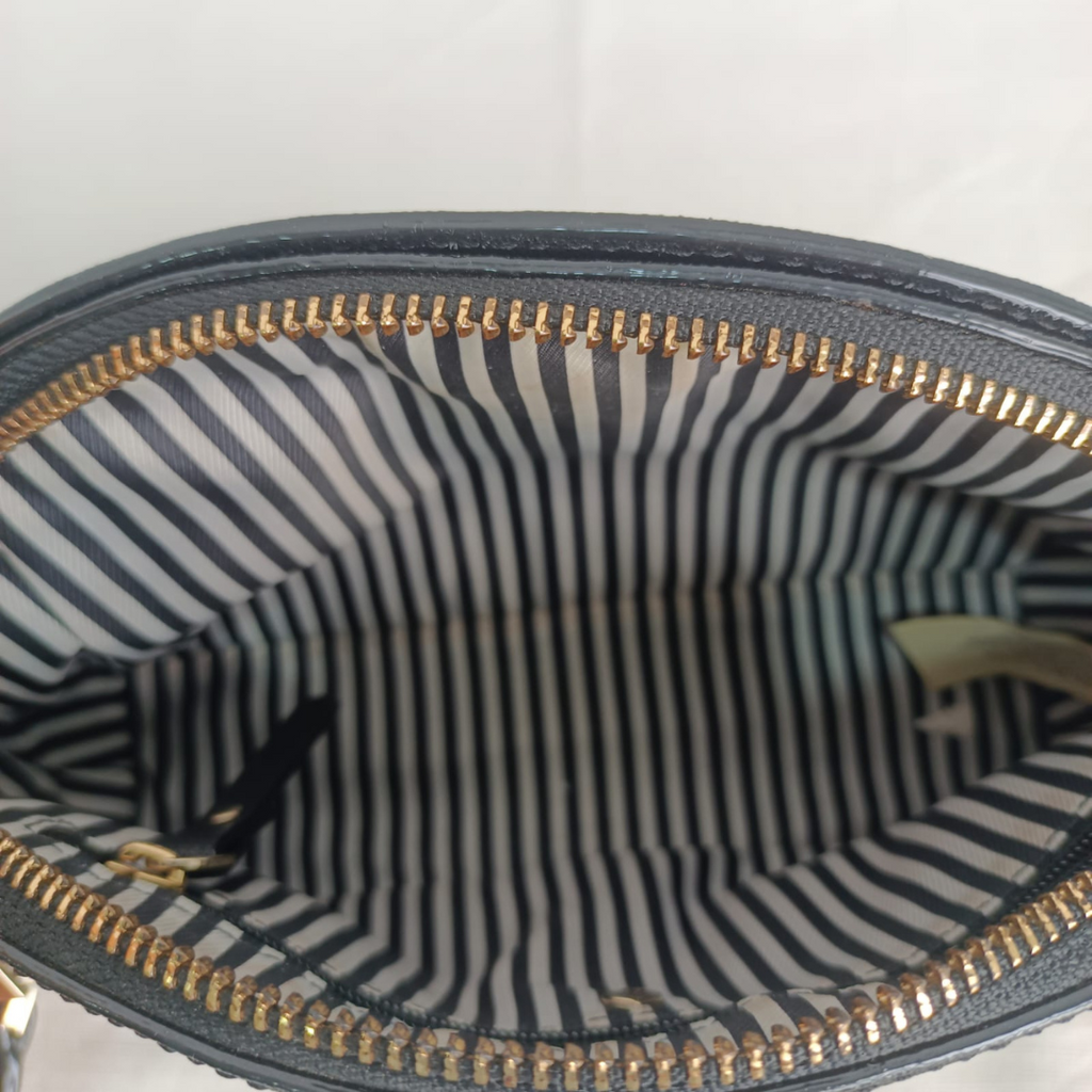 Kate Spade Black Leather Dome Crossbody Bag | Gently Used |