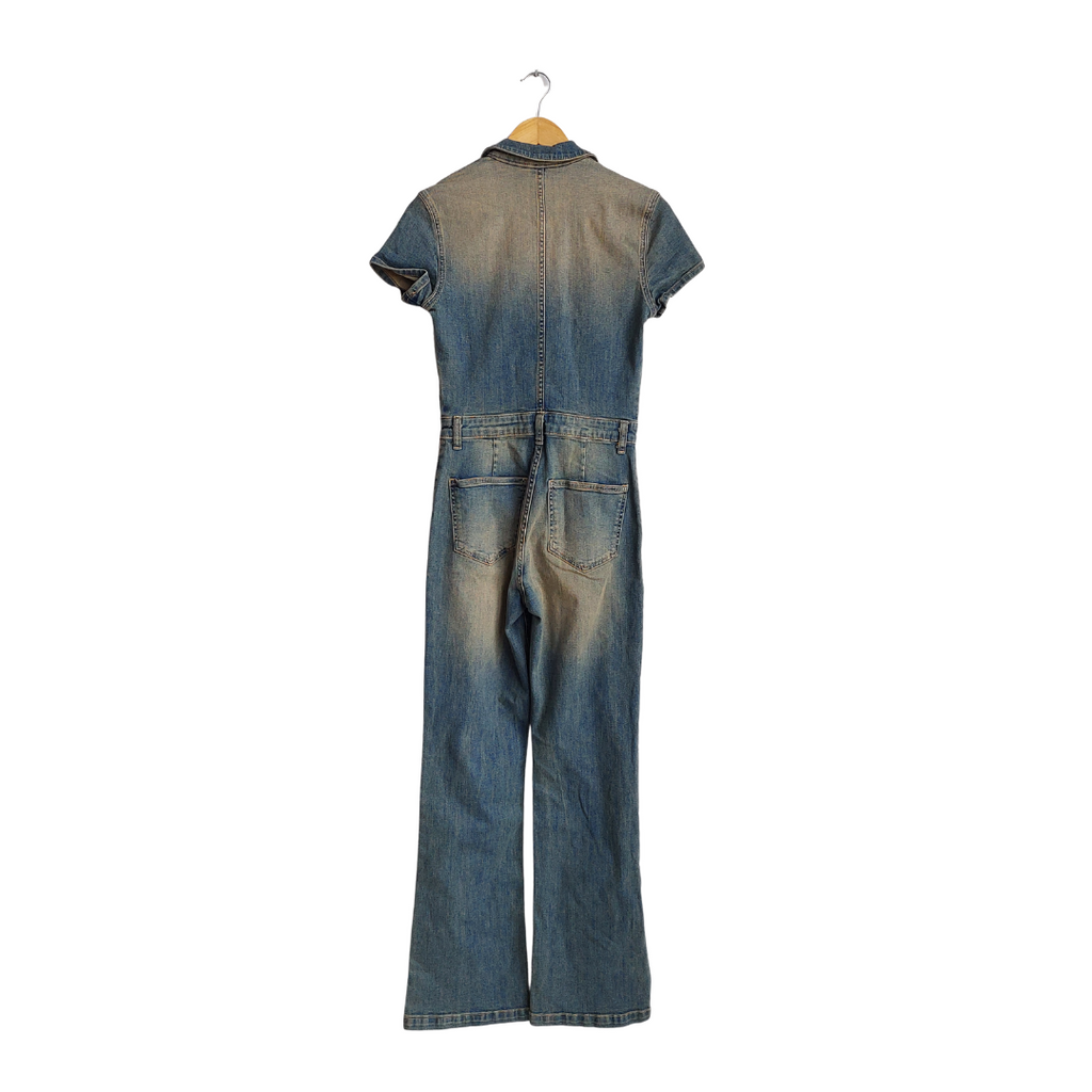 ZARA Blue Denim Jumpsuit | Gently Used |