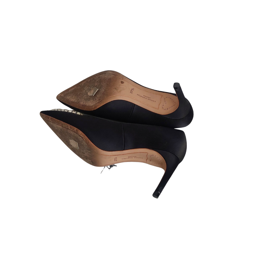 Sophia Webster Black Bibi Pearl Mid Pumps | Pre Loved |