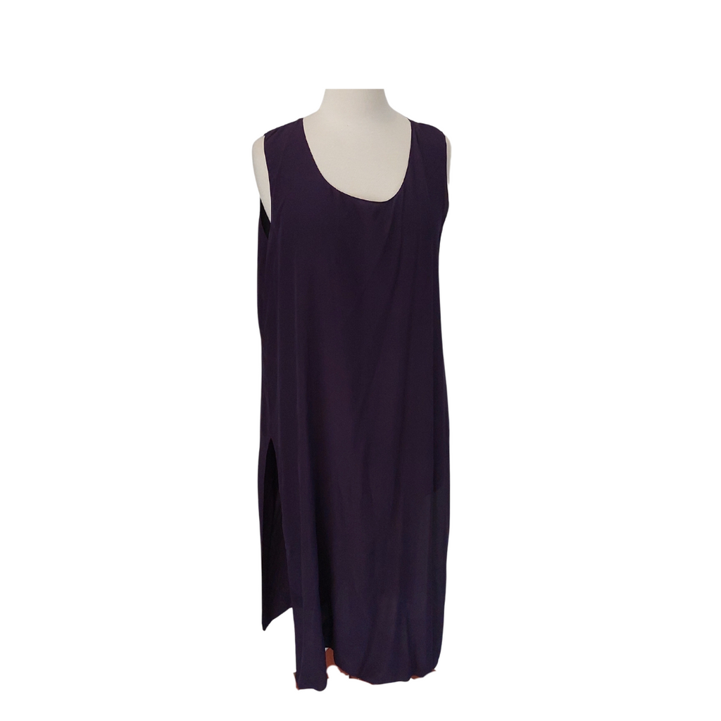 Sania Maskatiya Purple Embroidered Kurta | Gently Used |