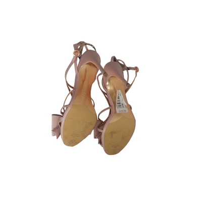 Ted Baker Pink Arayi Bow Crystal Heel Sandals | Pre Loved |