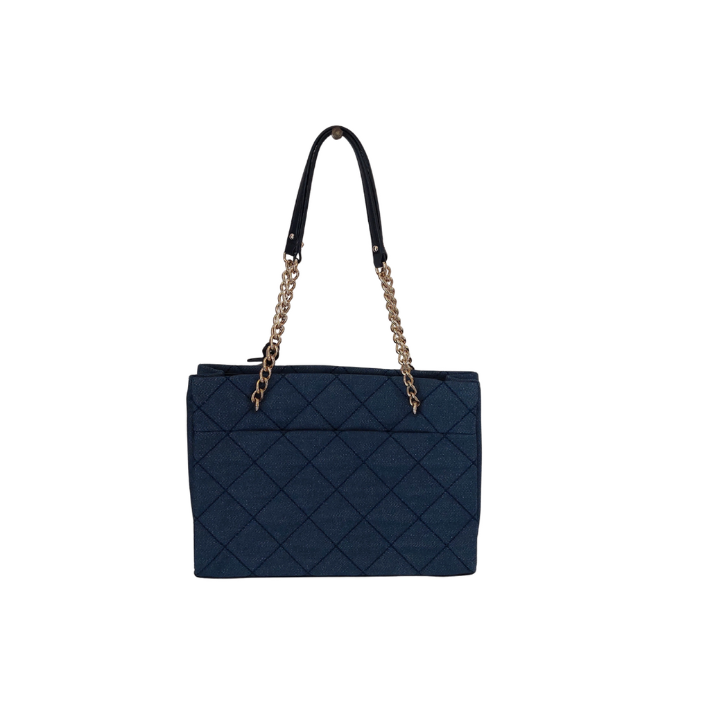 Kate Spade Blue Denim & Leather Quilted Shoulder Bag | Gently Used |