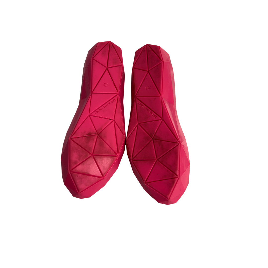 United Nude Hybrid Pink Geometric Ballet Pumps | Pre Loved |