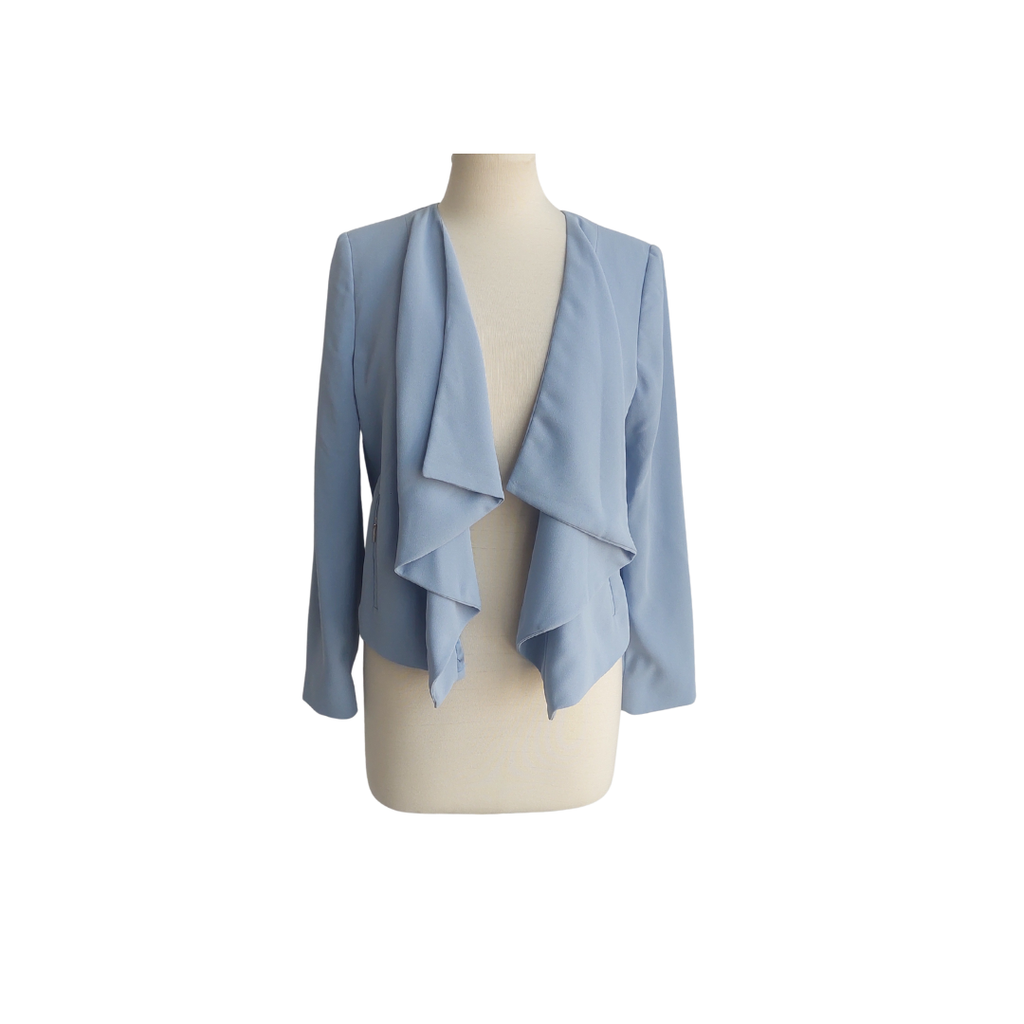 Mango Blue Dual Zip Blazer | Like New |