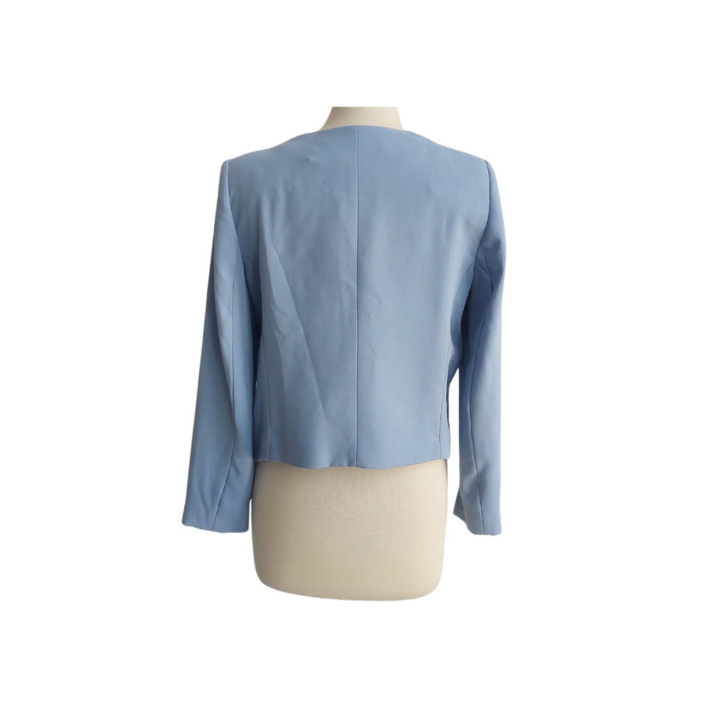 Mango Blue Dual Zip Blazer | Like New |