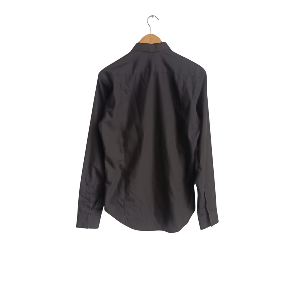 Zara Men's Black Collared Shirt | Pre Loved |