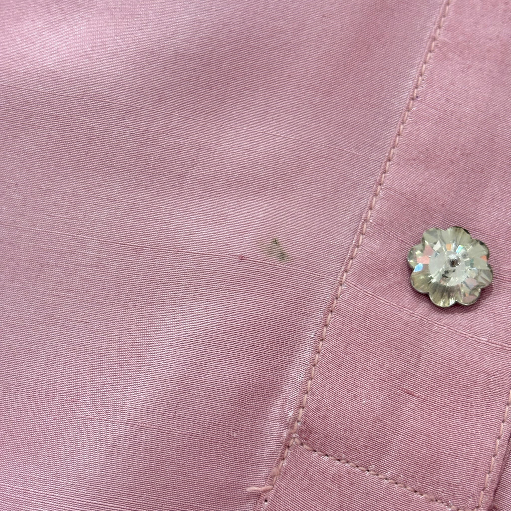 Shamsha Hashwani Pink Two Tone Long Kurta | Pre Loved |