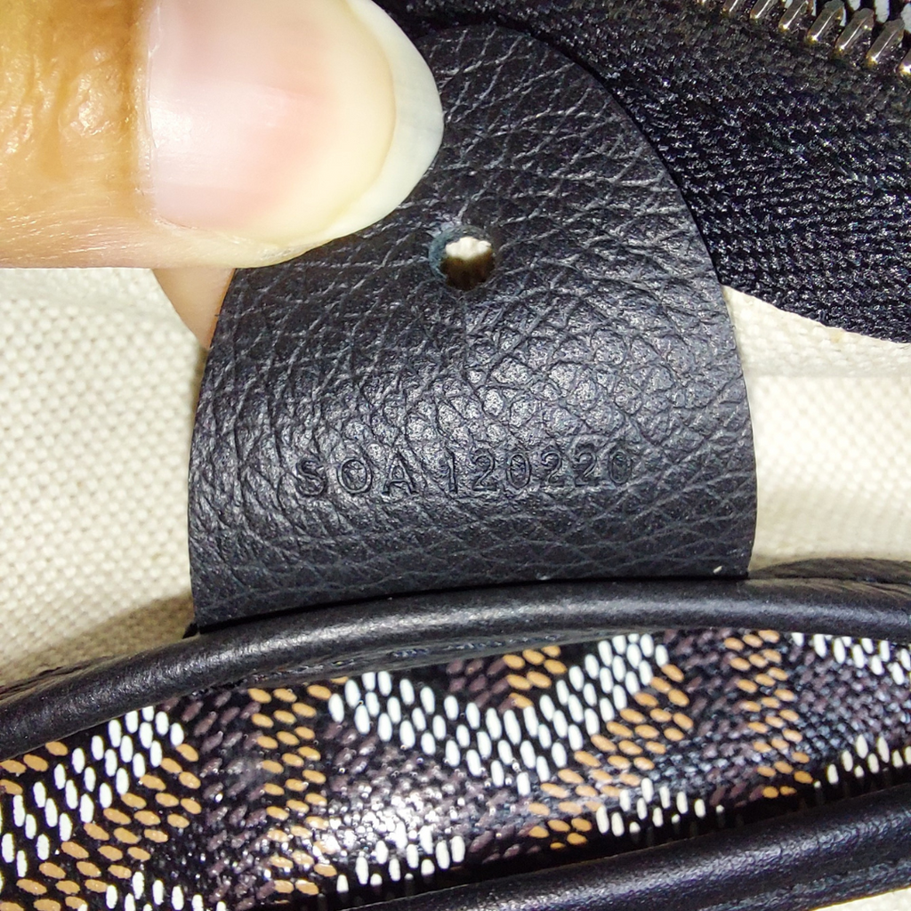 Goyard Black Goyardine Coated Canvas and Leather Artois PM Tote | Pre Loved |