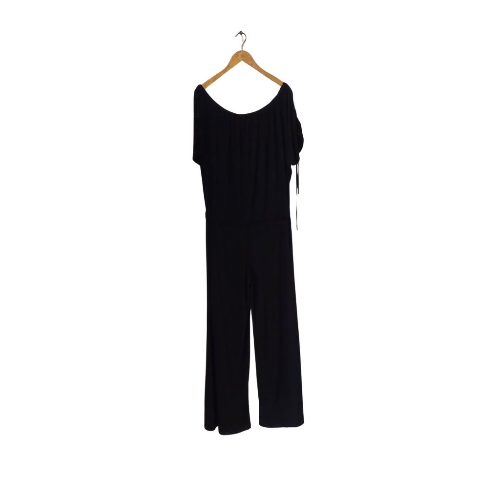 Forever 21 Black Ruche Sleeves Jumpsuit | Gently used |