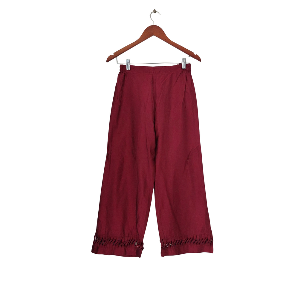 Studio Mehr Dark Pink Embroidered Outfit (3 Pieces) | Brand New |