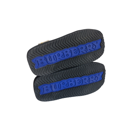Burberry Beige Check Trek Double-Strap Sandals | Pre Loved | - Secret Stash