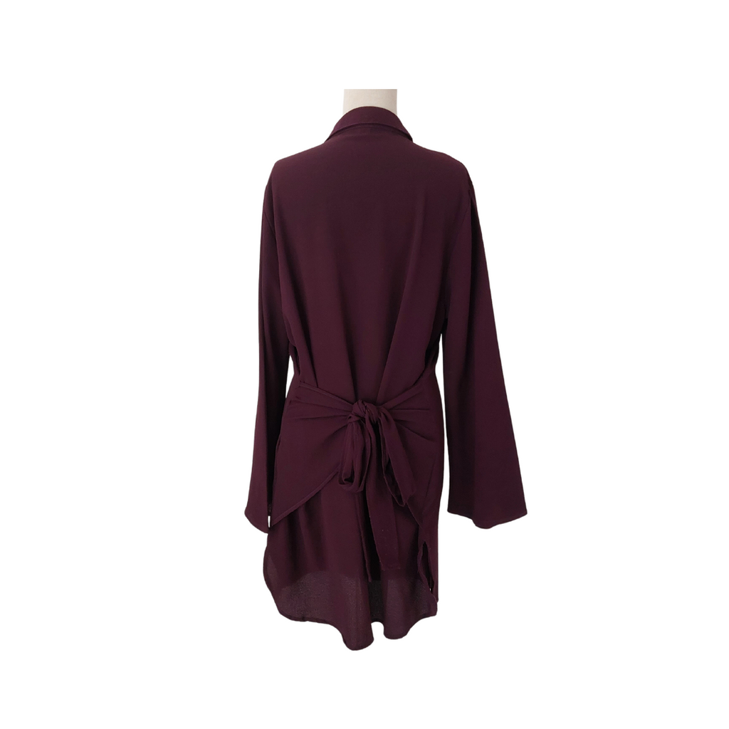 New Look Plum Belted Long Tunic | Pre Loved |