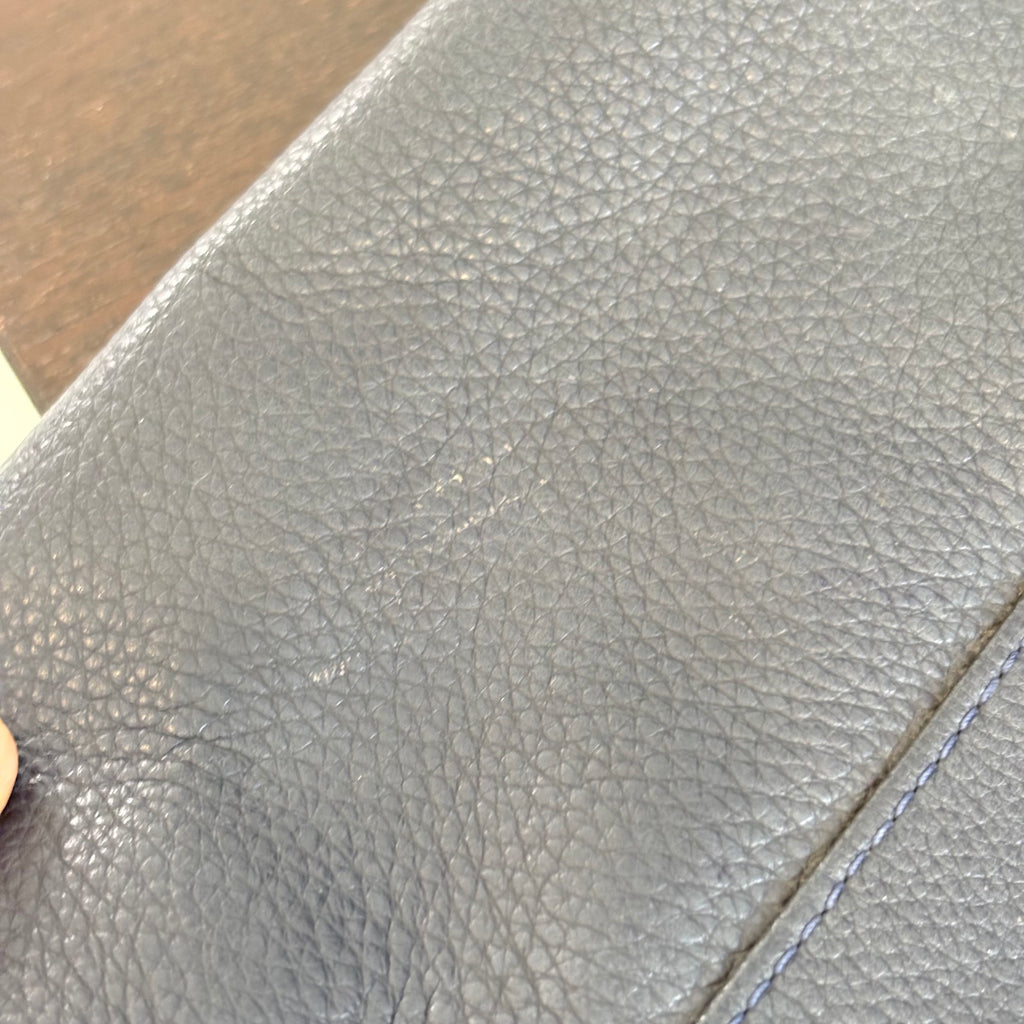 Coach Navy Pebbled Leather 'Isabella' Shoulder Bag | Pre Loved |