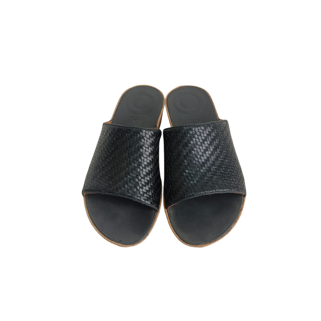 Fitflop Black Slip-On Sandals | Gently Used |