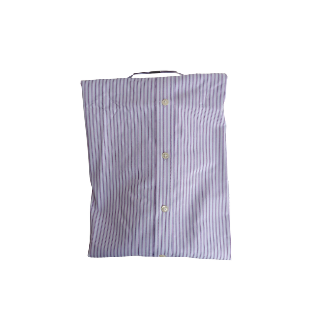 M&S Men's Purple Striped Collared Shirt | Brand New |