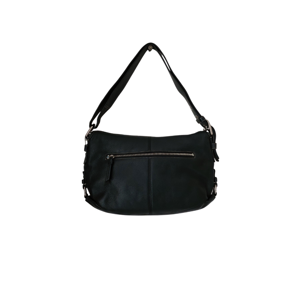 Coach Vintage Black Pebbled Leather Legacy Flap Shoulder Bag | Pre Loved |