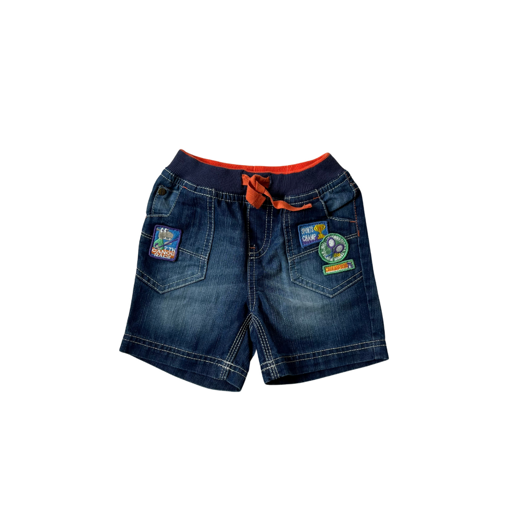 Mothercare Blue Denim Shorts (9 - 12 months) | Brand New |