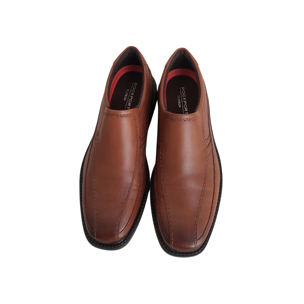 Rock Leader Men's Brown 2 Bike Toe Slip On Shoes | Gently Used |