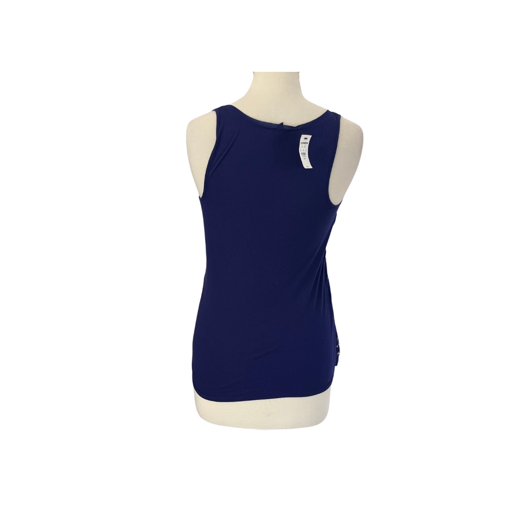 Express Navy Sleeveless Sequins Top | Brand New |