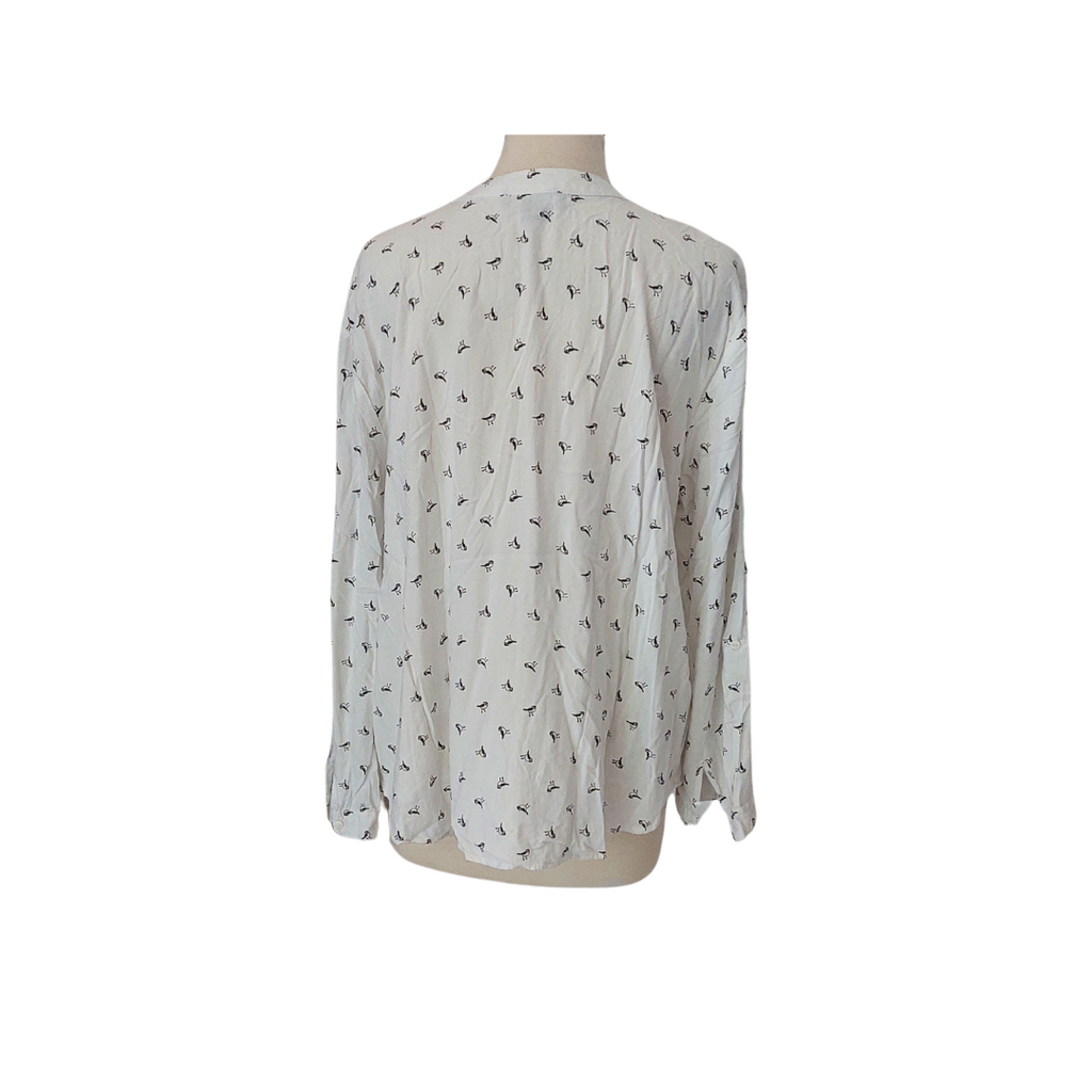 Atmosphere White Bird Printed Top | Pre Loved |