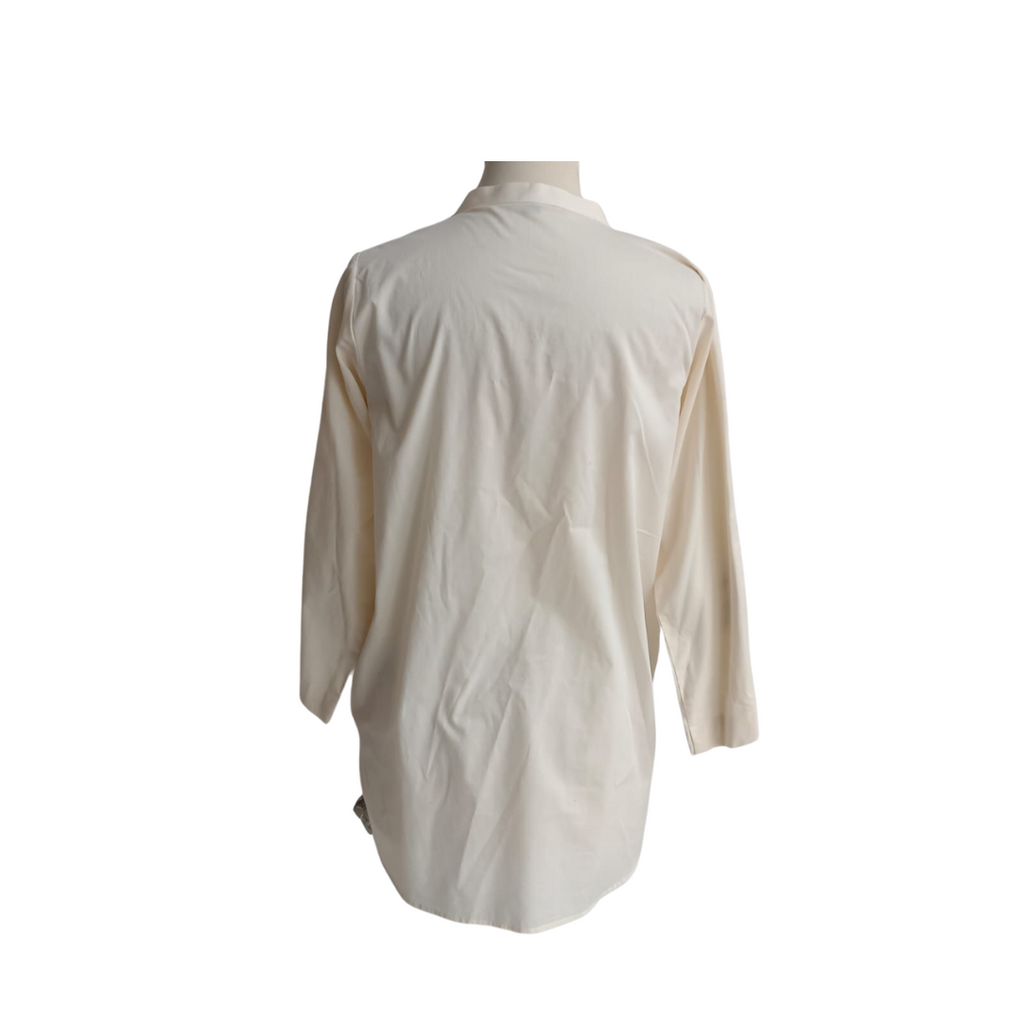 Solids Off-White Embroidered Co-ord Set | Gently Used |