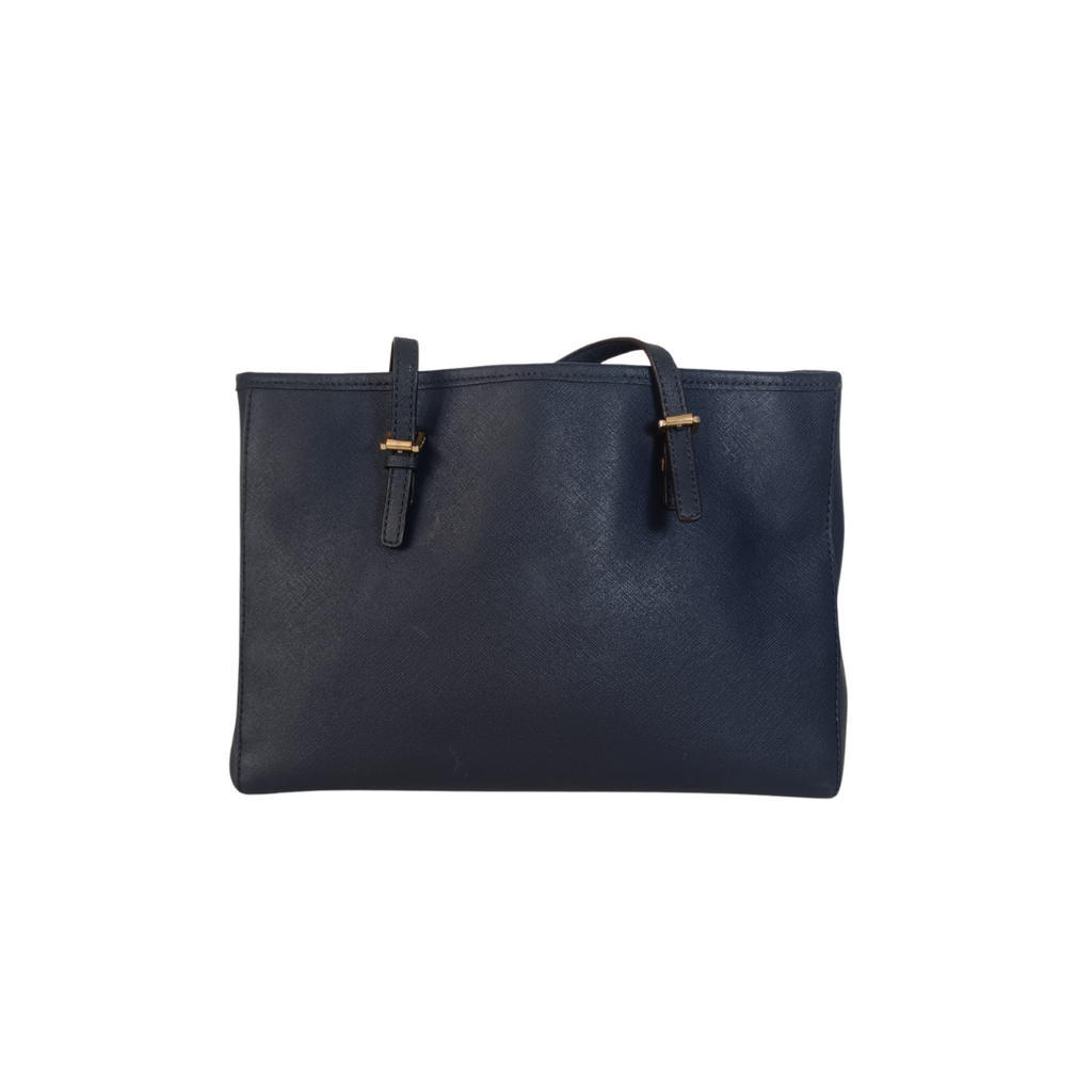 Michael Kors Navy Leather Handbag | Pre Loved |