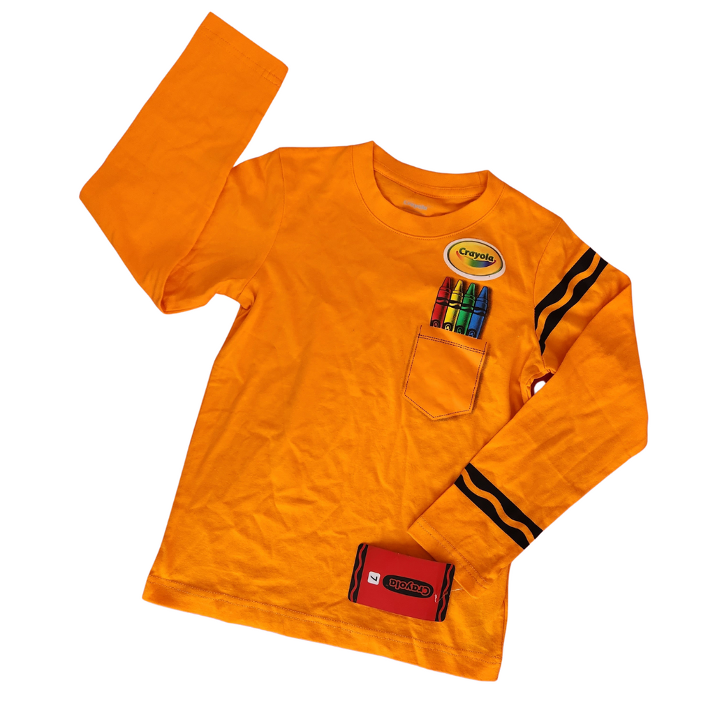 Crayola Orange Long-sleeves Shirt (6-7 years) | Brand New |