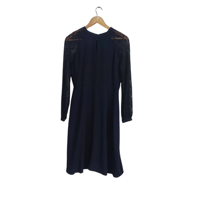 Dorothy Perkins Navy Blue Midi Dress | Brand New |