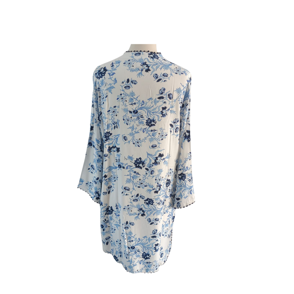Riffat Aliani White & Blue Printed Co-ord Set | Gently Used |