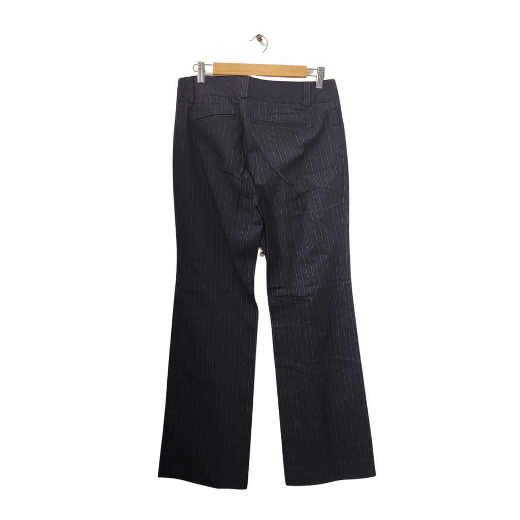 Gap Women's Navy Pinstripe Pants | Pre Loved |